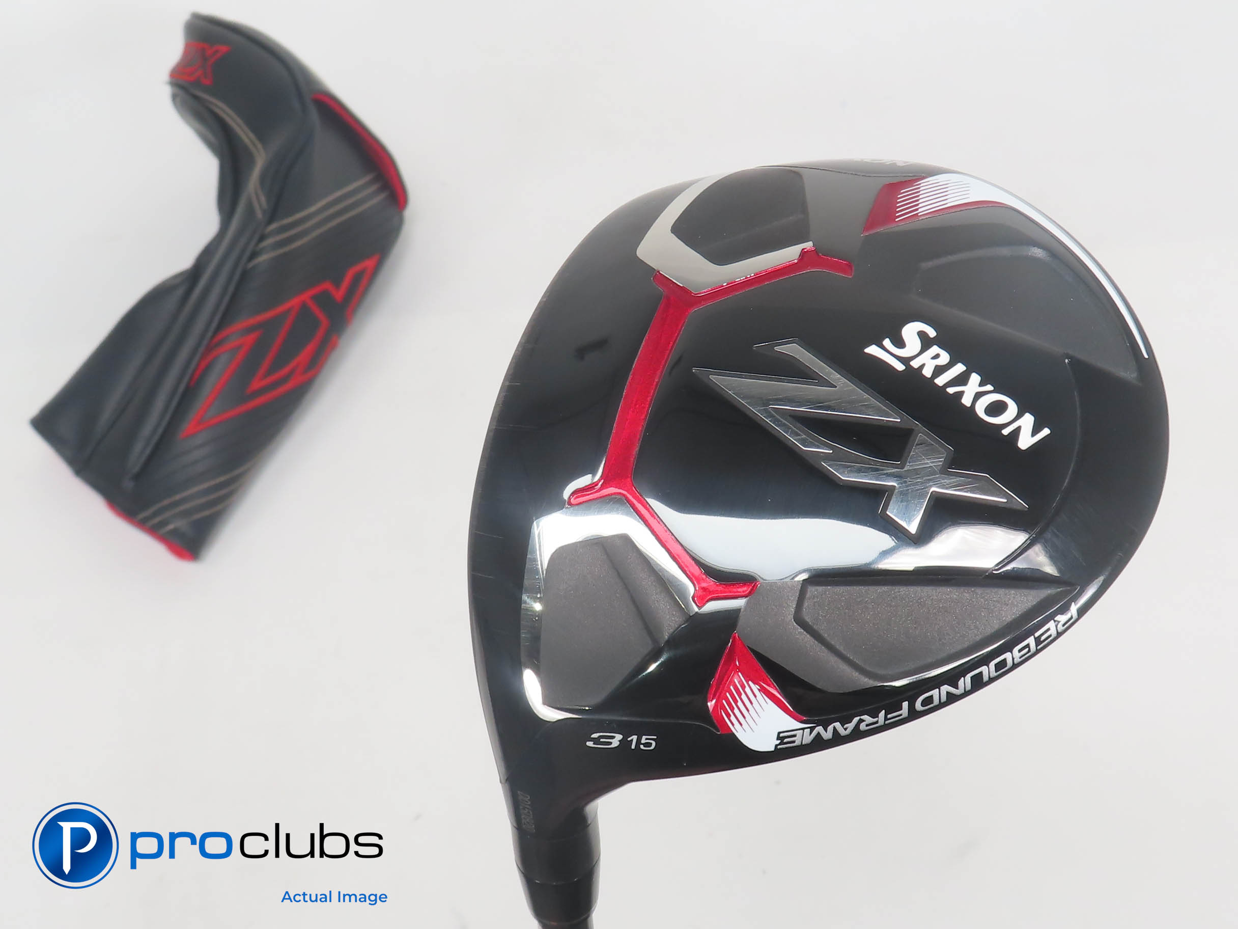 Ｎ Nice Left Handed Srixon ZX 15* 3 WOOD w/Cover - Riptide 60g